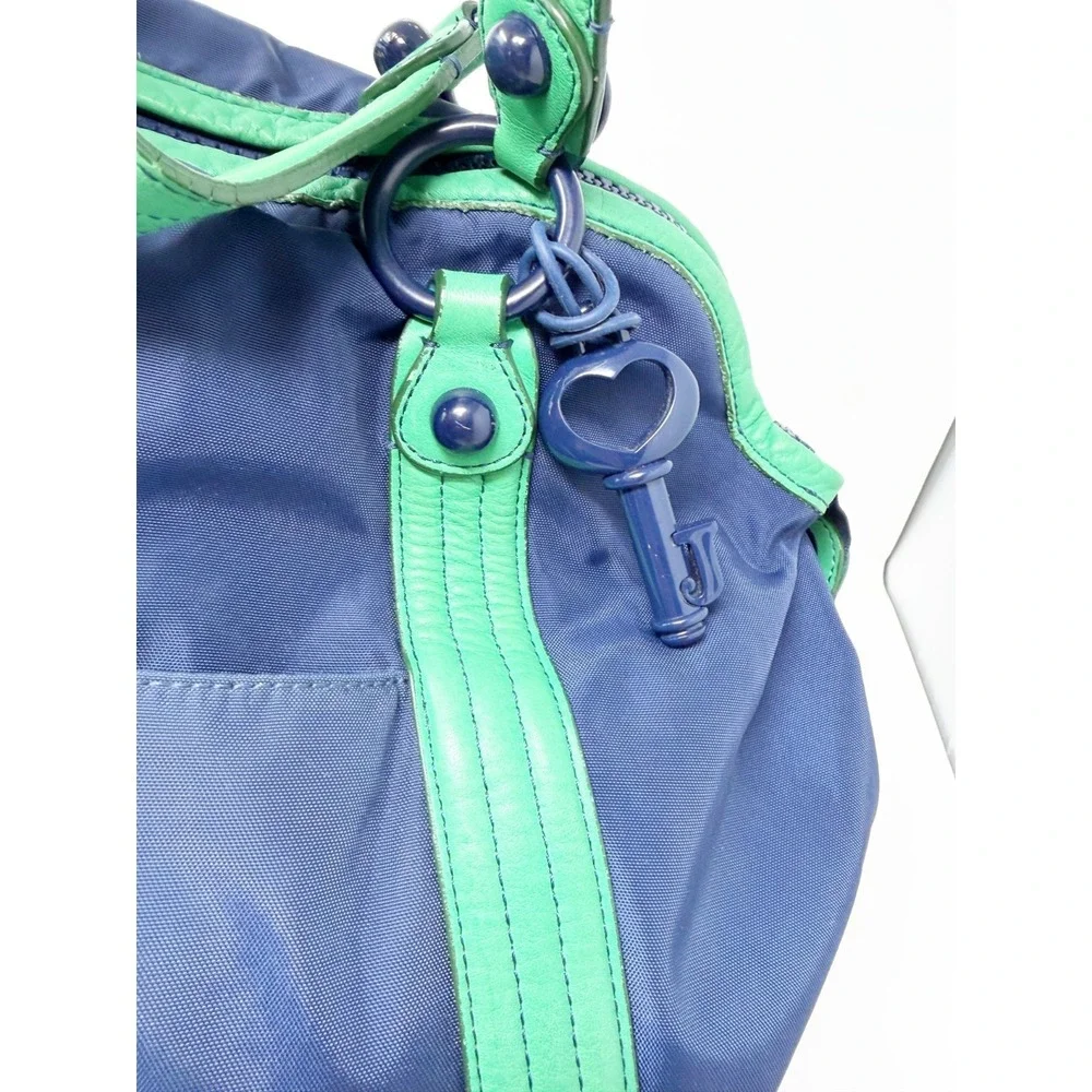 Juicy Girl Her Majesty Nylon Tote Handbag‎ Adventures of G&P Vintage Y2K Blue